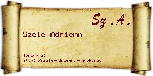 Szele Adrienn névjegykártya